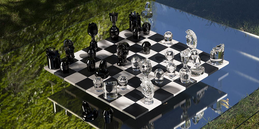 Chess set by St Louis