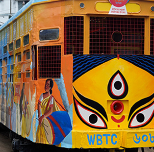 |The 150-year-old tram transformations by Asian Paints Kolkata||||asian paints Kolkata tram||||||