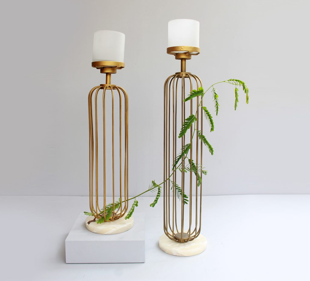 Cage Candle Stand