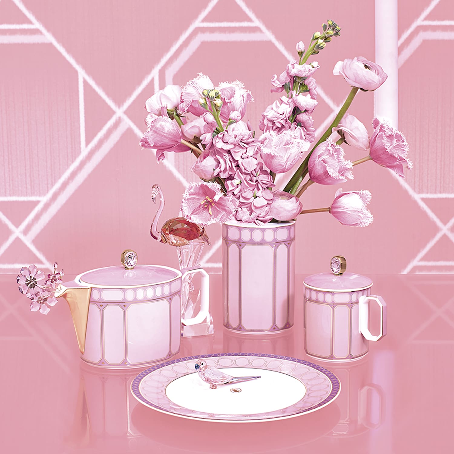 PINK ROSENTHAL VASE