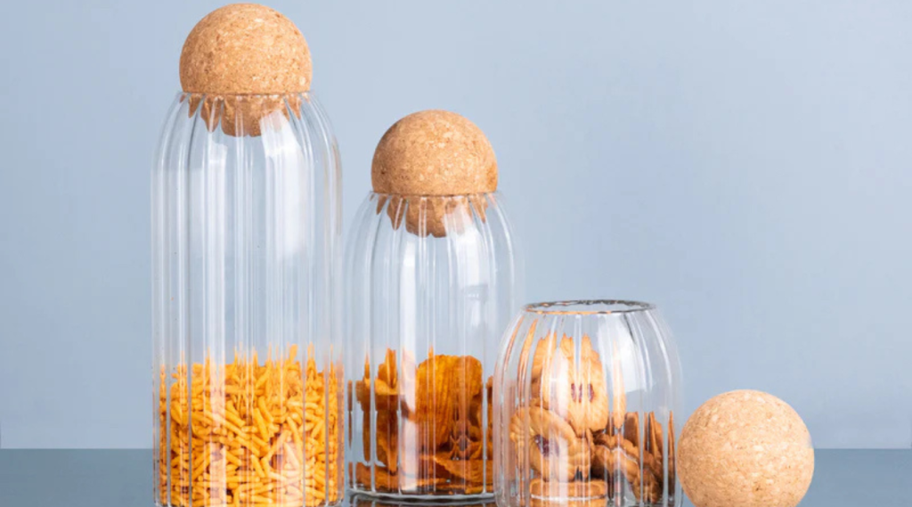 Ridge Glass Jar